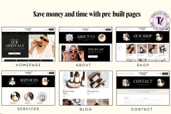 Minimal Monochrome Website Template