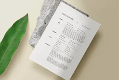 Minimal Resume Template Cover Letter