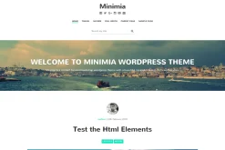 Minimia-Content Focused Bootstrap WP