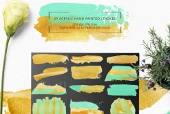 Mint & Gold Geometry Collection