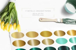 Mint & Gold Geometry Collection