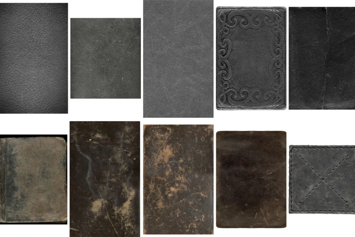 Mixed Vintage Leather Textures