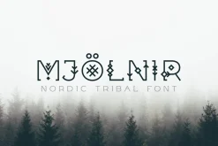 Mjölnir - Nordic Tribal Font
