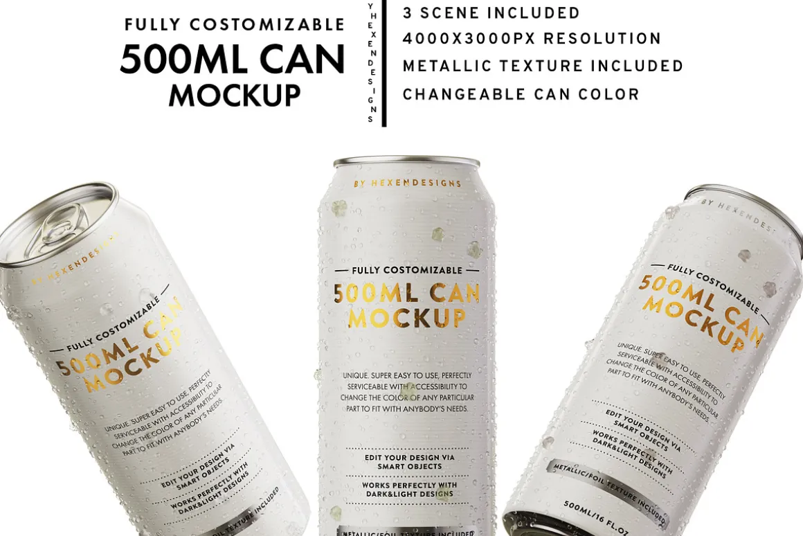 500ML CAN MOCKUP