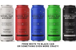 500ML CAN MOCKUP