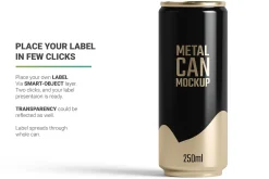 250ml Slim Can Mockup