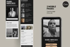 2 mobile pages in Canva