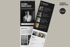 2 mobile pages in Canva