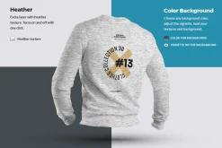 8 Mockups Mens 3D Sweatshirt