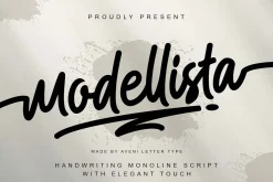 Modellista | Handwriting Font