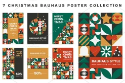 Modern Christmas Mosaic Design Set