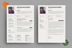 Modern Resume & CV Cover Template