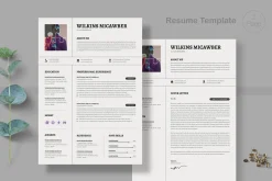 Modern Resume & CV Cover Template