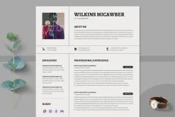 Modern Resume & CV Cover Template