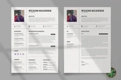 Modern Resume & CV Cover Template
