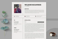 Modern Resume & CV Cover Template