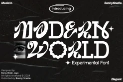 Modern World Experimental Font