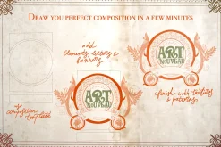 Modern Art Nouveau Creator Kit