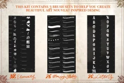 Modern Art Nouveau Creator Kit