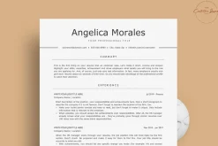 Modern ATS Resume/CV - The Morales