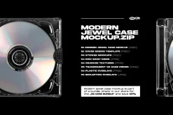 Modern CD Jewel Case Mockup