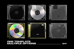 Modern CD Jewel Case Mockup