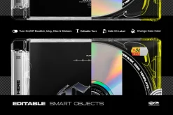 Modern CD Jewel Case Mockup
