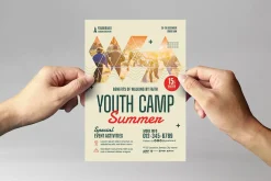 Modern Church Youth Camp Flyer