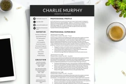 Modern CV Resume Template for Word