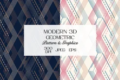 Modern 3D Geometric Pattern