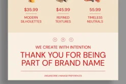 Modern Fashion Email Newsletter