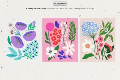 Modern Flower Market Graphics Bundle