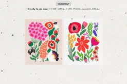 Modern Flower Market Graphics Bundle
