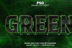 Modern Glossy 3d Text Effect Style