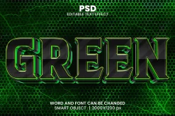 Modern Glossy 3d Text Effect Style