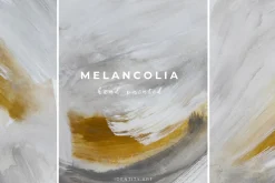 MODERN GRAY ABSTRACT ART