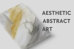 MODERN GRAY ABSTRACT ART