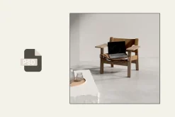 Modern Laptop Mockup with Chair