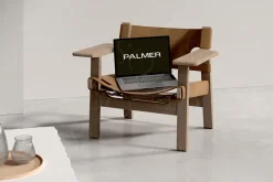 Modern Laptop Mockup with Chair