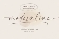 modernline | handwritten font