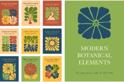 Modern Matisse Botanical Cutout Set