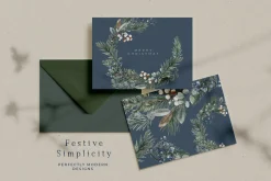 Modern Nordic Christmas Watercolor