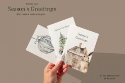 Modern Nordic Christmas Watercolor