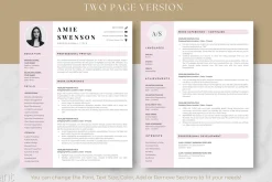 Modern Resume Template - Amie