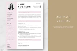 Modern Resume Template - Amie
