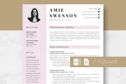 Modern Resume Template - Amie