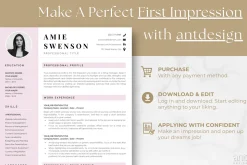 Modern Resume Template - Amie