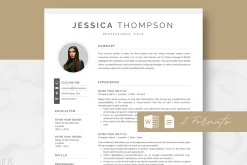 Modern Resume Template - Jessica