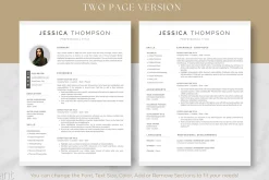 Modern Resume Template - Jessica
