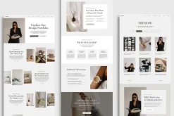 Modern Showit Website Template Lecce